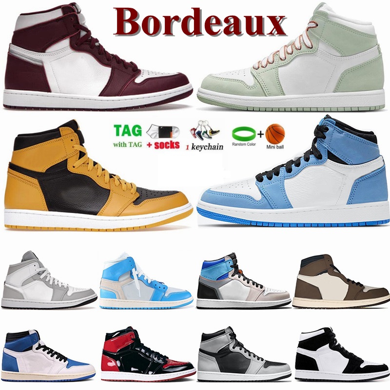 

Jumpman 1 Basketball Shoes High OG Rebellionaire 85 Georgetown Bred Patent Royal Smoke Grey University Blue Dark Mocha Mens Womens Sports Sneakers Trainer WithBox, Withoutbox-midmilan