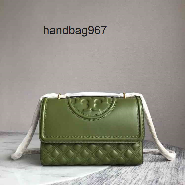 

designer Handbags Trend Bags Torys Large Sheepskin Ling Lattice Chain Flip Single Shoulder Messenger Bags Leather Women's, White