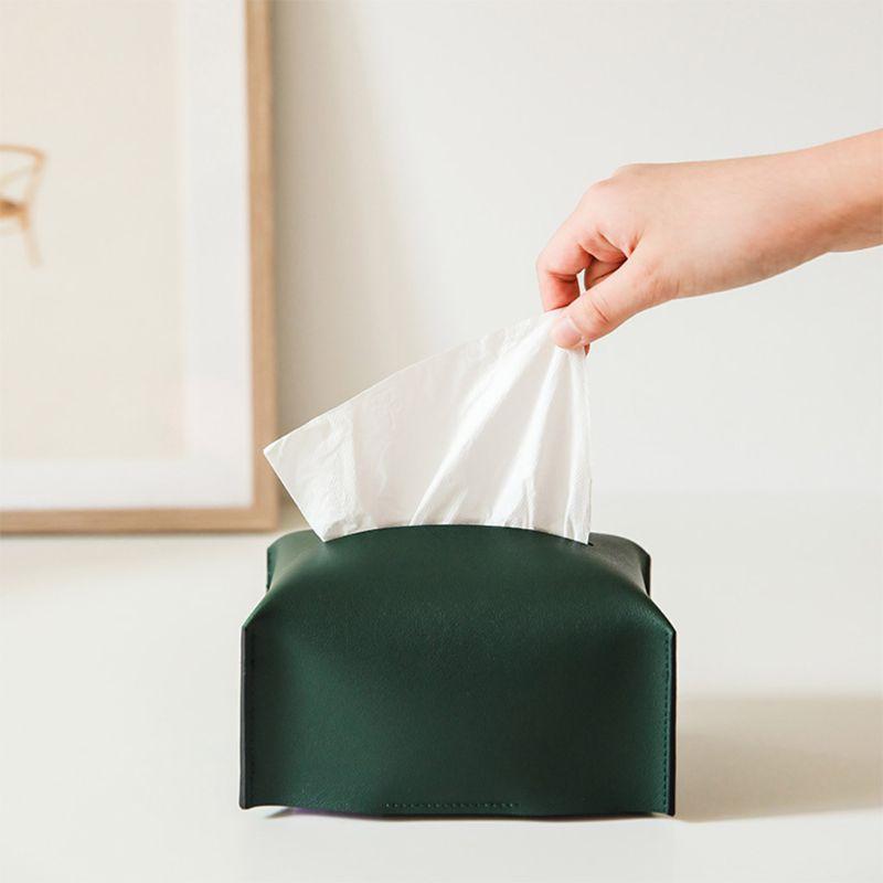 

Modern PU Leather Tissue Box Holder J60D Cosmetic Bags & Cases, Blue