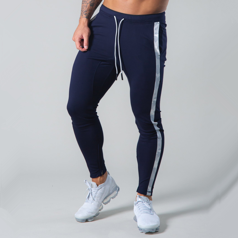 

2021 New Casual Pants Men Joggers Sweatpants Autumn Running Workout Slim Trousers Male Cotton Trackpants Gym Fitness Bodybuilding Bottoms J7, Army green (no logo)