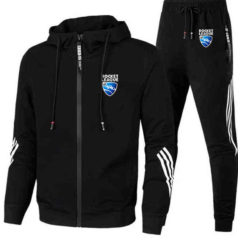 

2021 Rocket League Print Men's Sets Hoodies+Pants 2 Piece Set Harajuku Sport Suits Casual Sweatshirts Brand Sports Siuts Male G1202