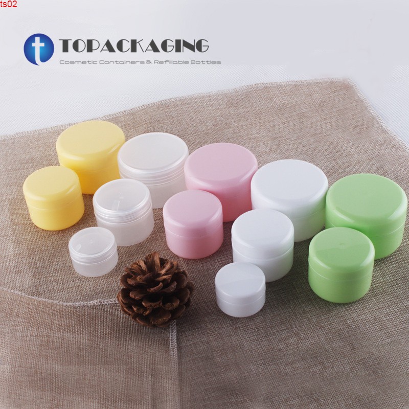 

50PCS/LOT-50G PP Cream Jar,Empty Plastic Cosmetic Container With Screw Cap,Sample Makeup Sub-bottling,Mask Canisterhigh qualtity