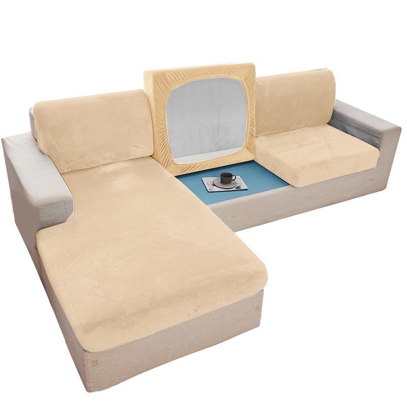 

Chair Covers Velvet Sofa Seat Cover Cushion Thick Jacquard Solid Soft Stretch Slipcovers Funiture Protector