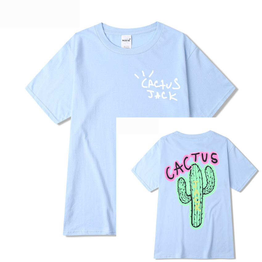 

Hip Hop High Street Cactus Jack T Shirts Peripheral Touring Printed Men's and Women's Short Sleeve 100% Pure Cotton T-Shirt Design Fashion Tops, Black