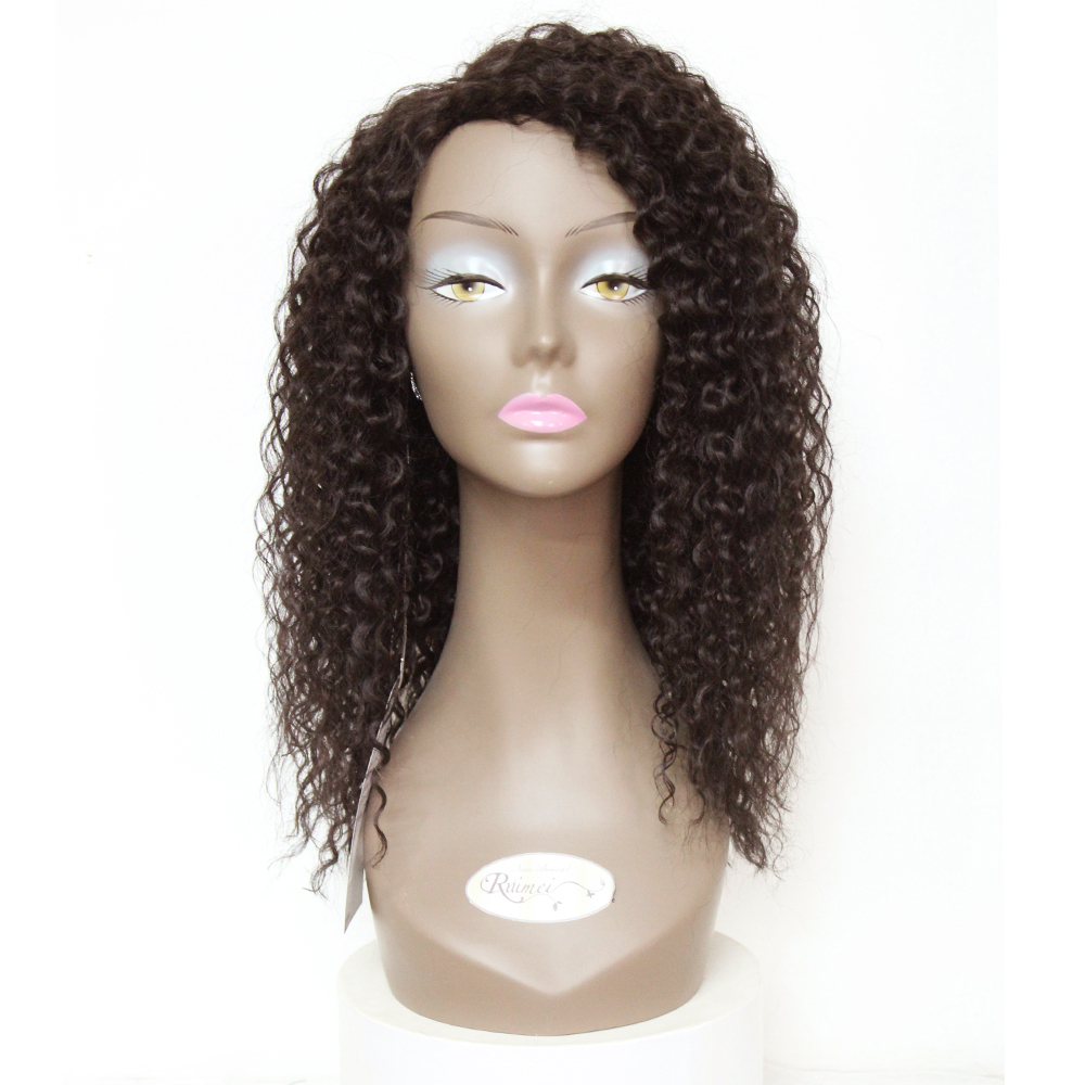 Costume Accessories Kinky Curly Synthetic Wigs Free Part Glueless Wig For Afro Black Women 18 Inch Long Jerry Curly Hair Full Machine-image-749077546