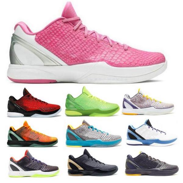 

2021 6 6s Snake Basketball Shoes Protro Grinch Challenge Red Imperial Purple Helicopter Think Pink BHM Mamba Classic Retro Zoom Mens Trainer Sneakers
