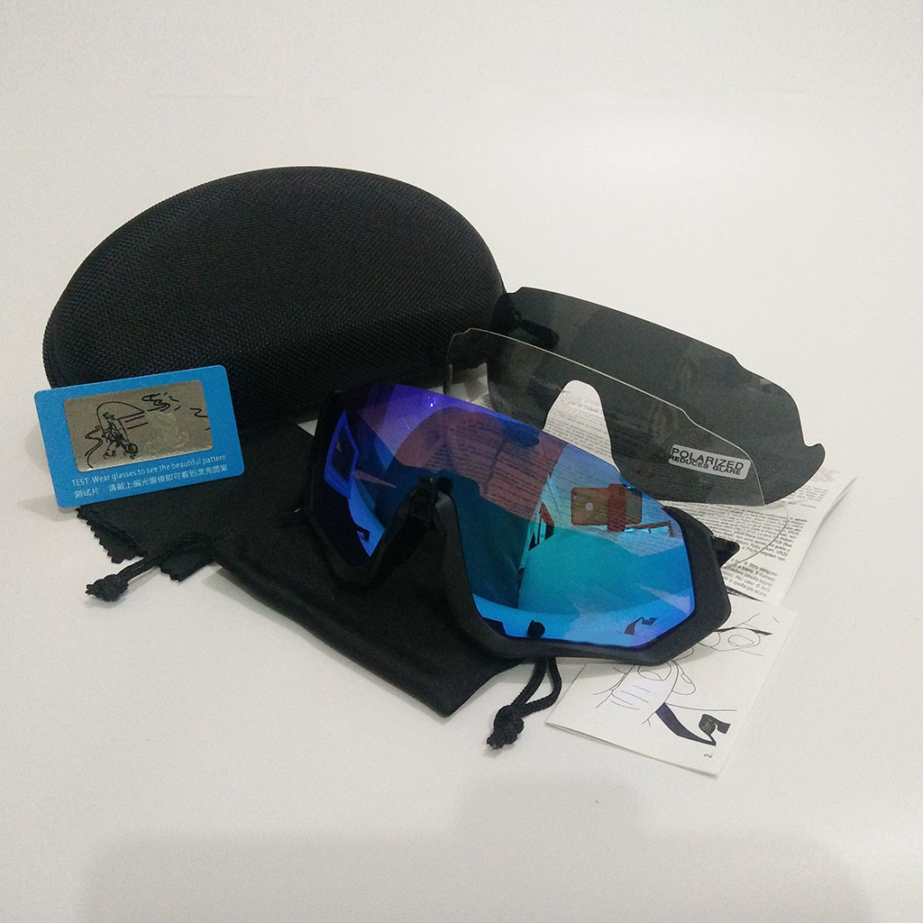 

Black Polarized Lens Cycling sunglasses Sprot Style Bicycle Bike Running Fishing Outdoor Sun glasses With CASE Model 9401