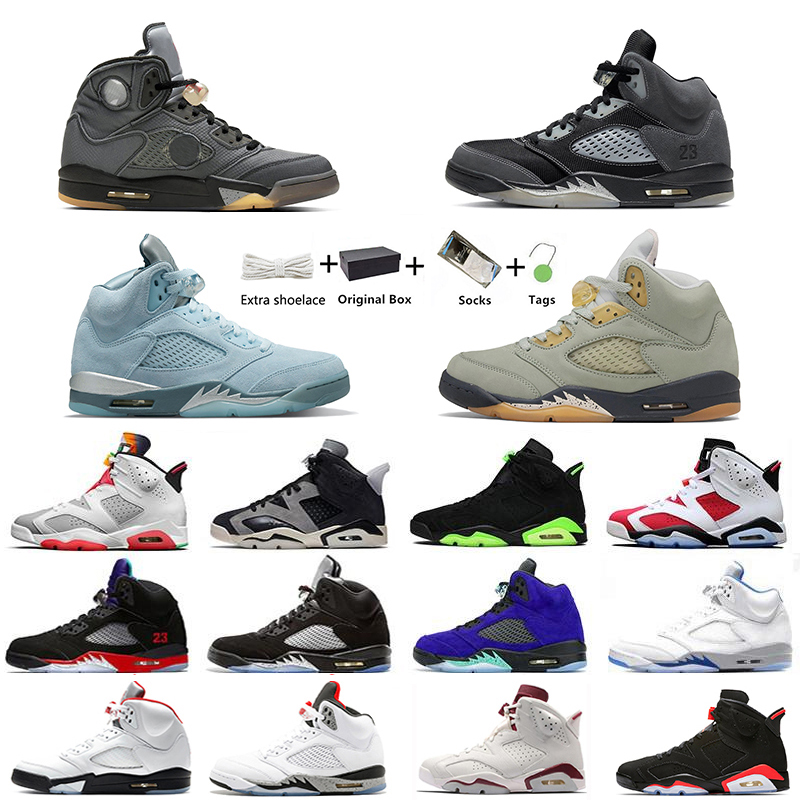 

jorden Jumpman 5 mens retro basketball shoes sneakers Top 3 Shattered Backboard Sail Bluebird Bull Racer Black Metallic men outdoor trainers sports shoe With box, Item#33
