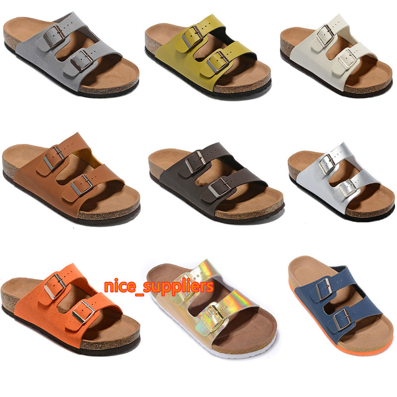 

birk's Boken model Summer unisex Beach leather suede Slipper Flip Flops Sandals Women MEN Color Casual Slides Shoes Flat Free Shipping, Black