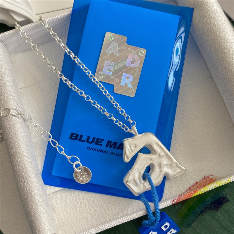 

2021 New 925 Sier Five-pointed Star Ader Error Necklace Men Women Box and Cloth Bag Adererror Accessories Nm13