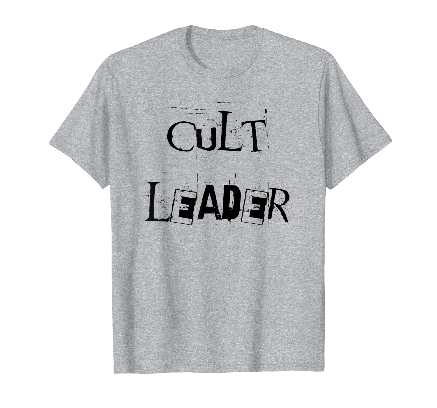 

cult leader tshirt ransom lettering, White;black