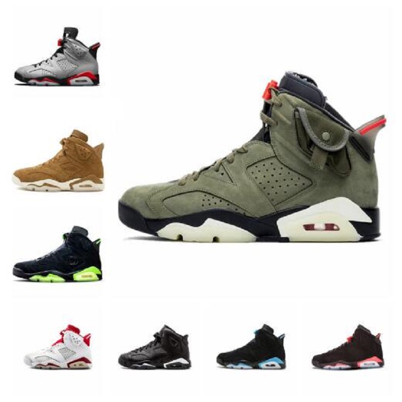 

3s Jumpman 6 6s DMP basketball shoes Sail Brown Black Infrared 23 Reflections of a Champion UNC Sport Blue mens trainers sports sneakers, # 38