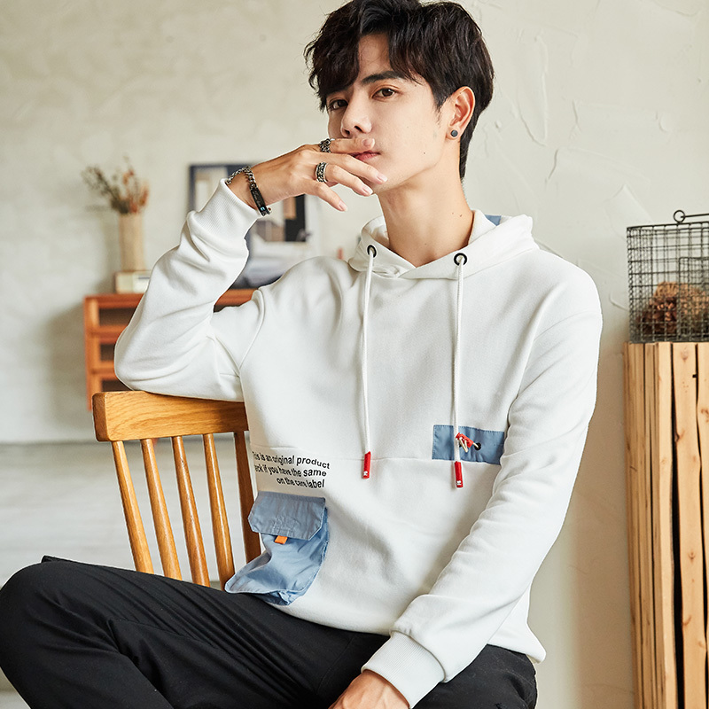 

2021 New Spring Hoodie Mens Pop Sweatshirts Harajuku Hip Hop Cross Double Snake Embroidey Long Sleeve Hoody Clothing 6pmd, White