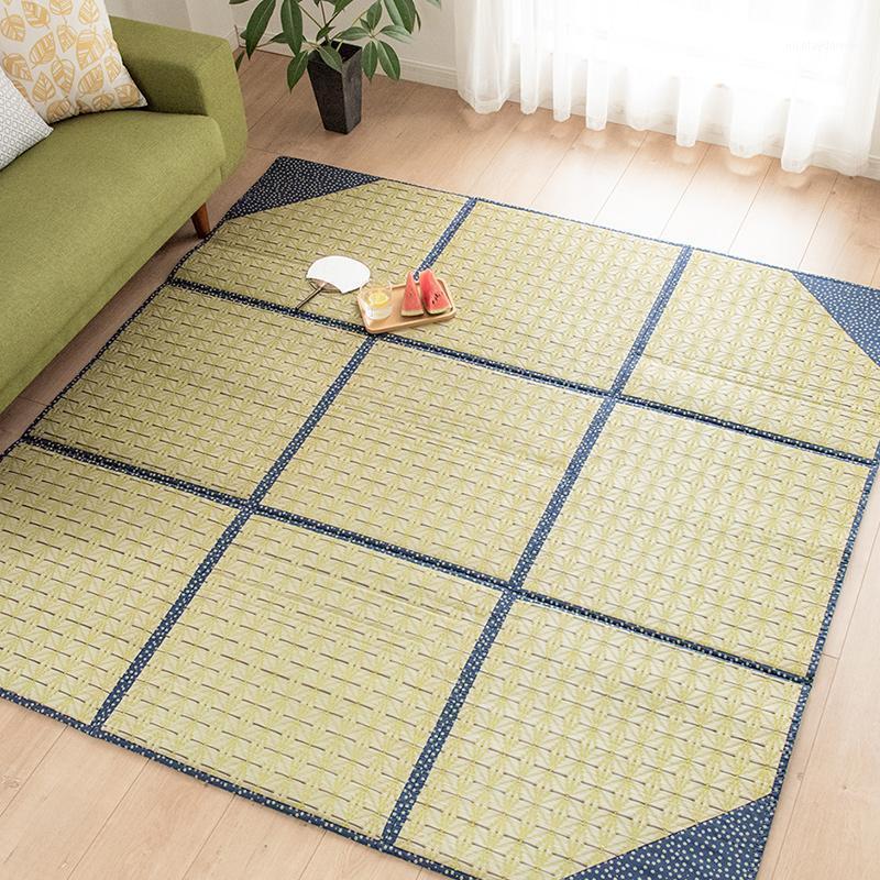 

Carpets Japanese Living Room Carpet Children's Natural Iris Mat Home Decoration Floor 133*200CM/200*200CM