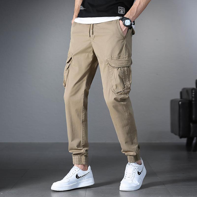 

Men's Pants 2022 Male Pocket Tooling Harem Black Hip-hop Casual Loose Jogging Trousers Fashion Street Men