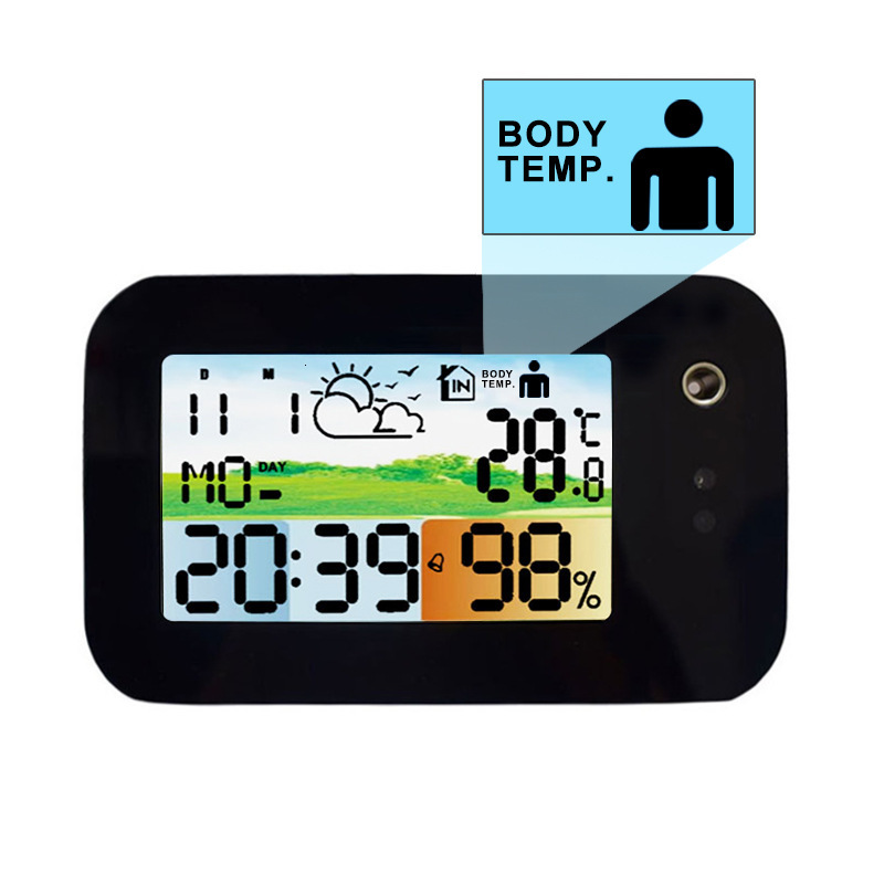 

bedroom study dklcd color screen digital alarm small weather forecast temperature and humidity calendar electronic clock