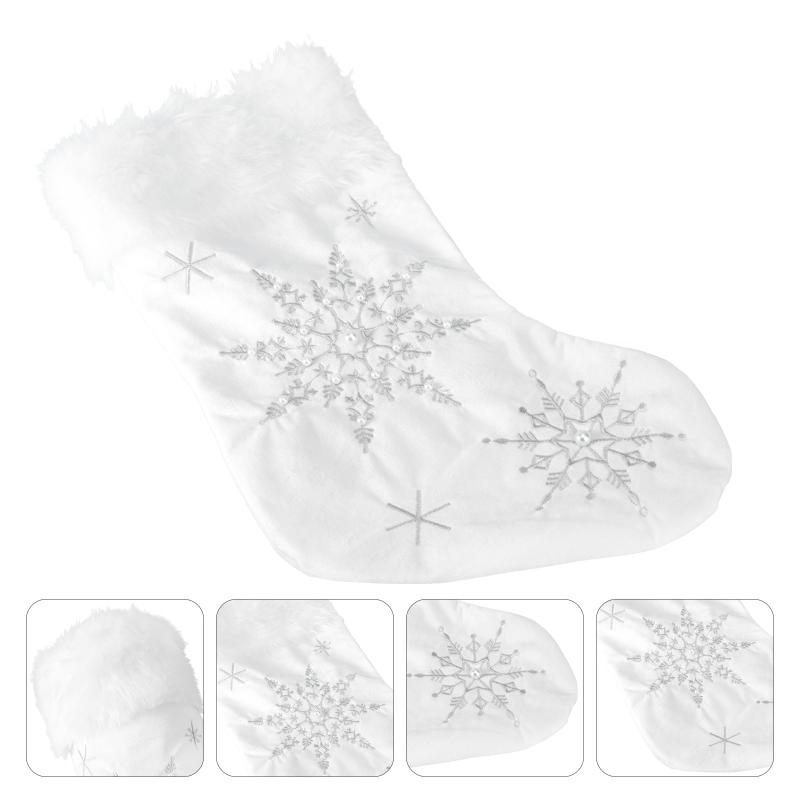 

Christmas Decorations 1Pc Chic Sock Pendant Gift Candy Surprise Bag Decor