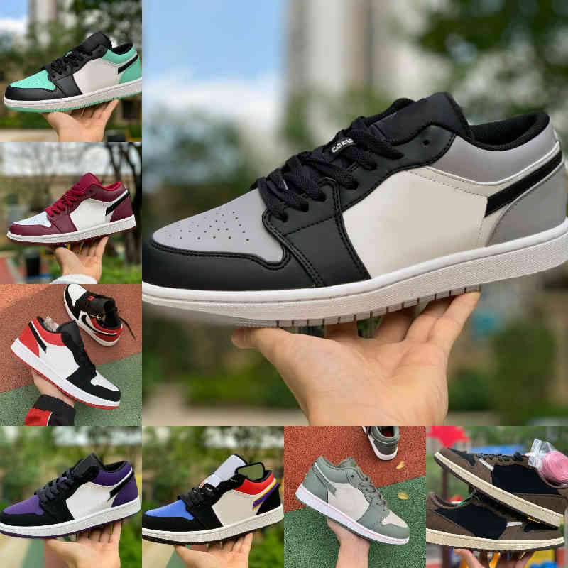 

2021 Low 1 1s University Blue Men Basketball Shoes Low X Travis Scottss Pass The Torch Black Toe Shadow Noble Red Game Royal Women Sneakers