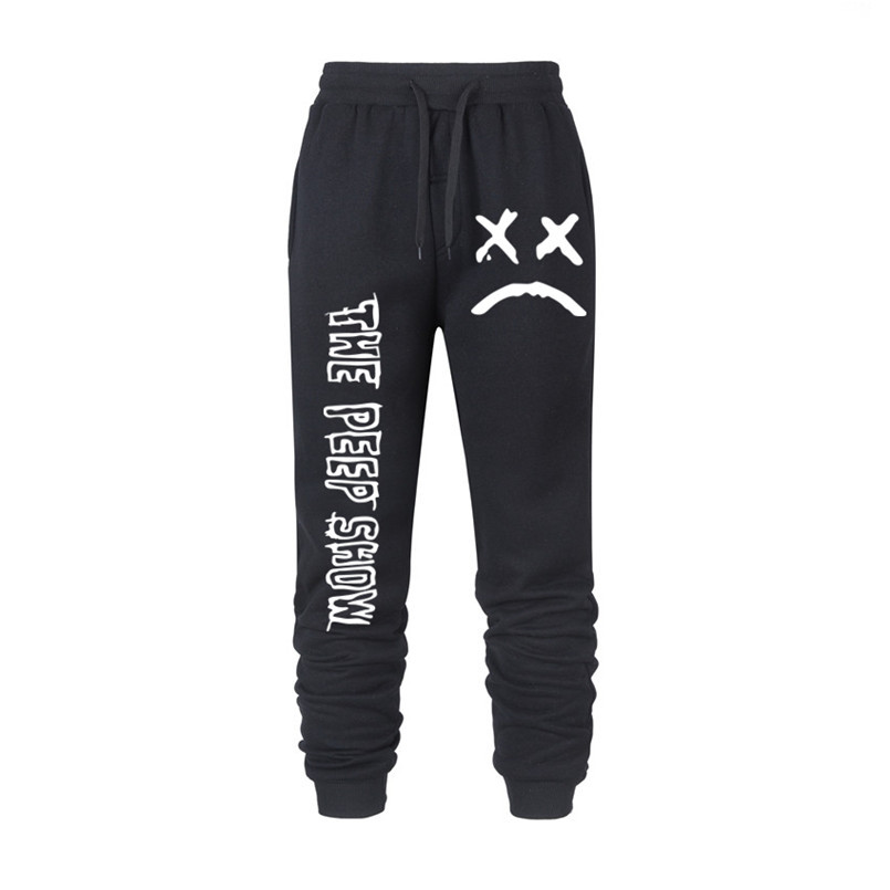 

2020 Hot Mens Joggers Casual Pants Men Fitness Sportswear Tracksuit Lil Peep Hip hop Sweatpants Trousers Black Jogger Track Pant