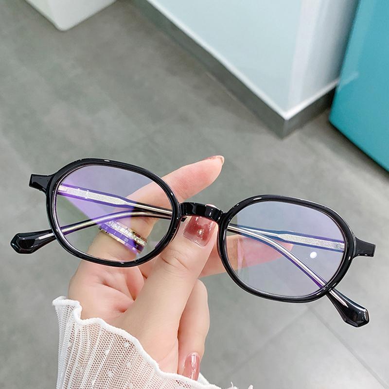 

Sunglasses DOISYER Plate Needle Flat Light Mirror Fashion Retro Blue Glasses TR90 Frame Men And Women