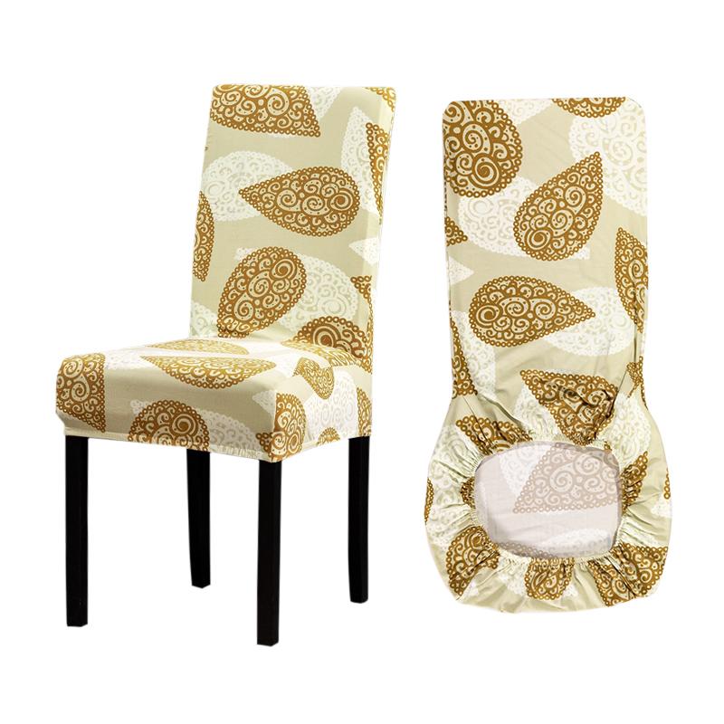 

Elastic Chair Cover Printing Chair Covers Spandex Stretch Dining Room Seat Cover Protective Case for Restaurant housse de chaise