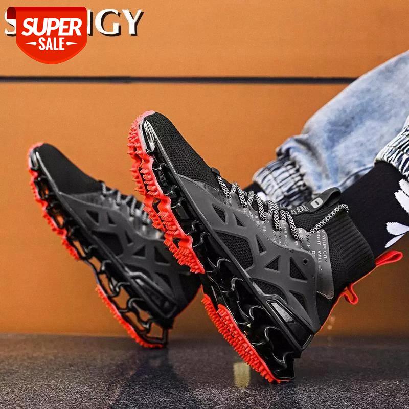 

Running Men Shoes High-Quality Splicing Non-Slip Lace-Up Mesh Breathable Trend Men's Sneakers Outdoor Fashion Males Shoes #7i44