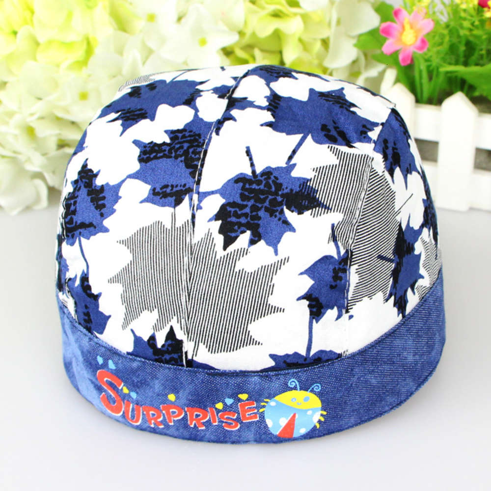 

Korean spring and autumn cotton double layer hood with tie back children's Pirate Hat Baby, Yellow