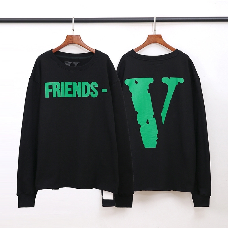 

Fashion brand street friends young big V destruction hem Plush men' sweater, Purple