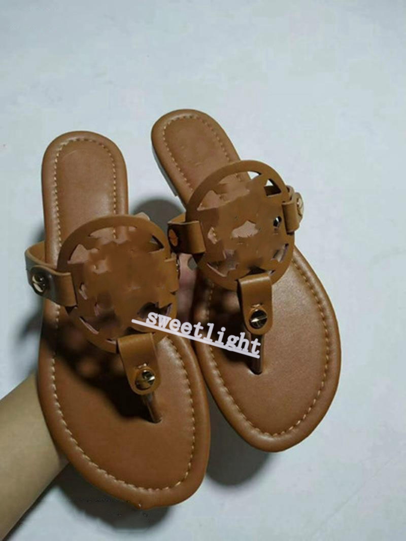 

2021 NEW Burch Style Sandals Double Layer Luxury Designer Sandals Flat Slippers Women Beach Shoes Outdoor Travel Shoes Fashion Tory Slipp, Black