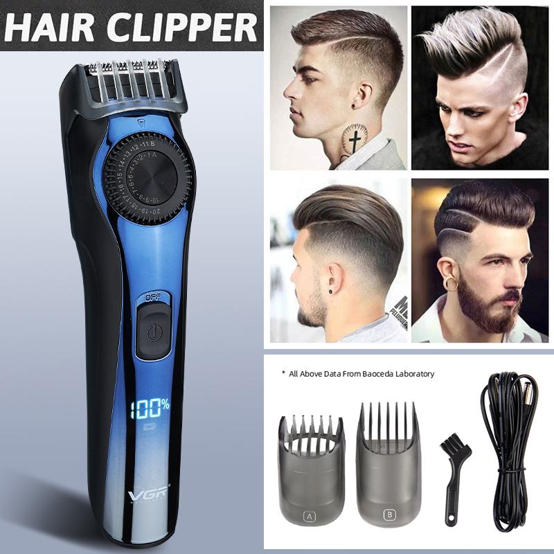 

Abbybellee Hair Clippers LCD Screen Powerful Hairs Trimmer Cutting Machine Barber Haircut Professional Clipper Rechargeable Razor