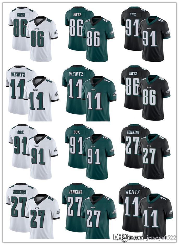 

Men Women Youth Philadelphia Eagles 11 Carson Wentz 27 Malcolm Jenkins 86 Zach Ertz 91 Fletcher Cox Football Jerseys, Black;red