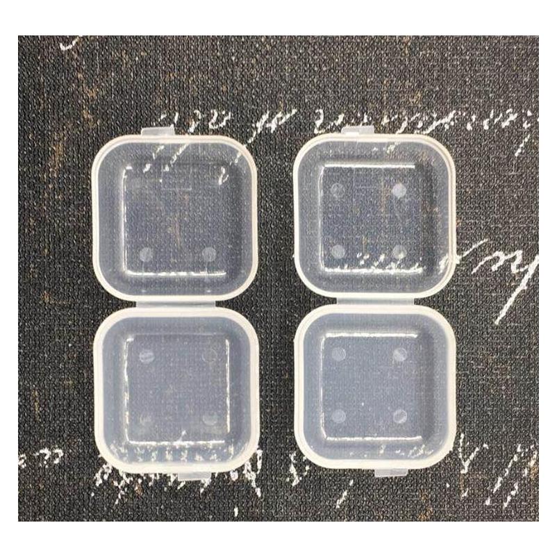 

100pcs Square Mini Plastic Storage Containers Clear Empty Box Case With Lids Small Box Jewelry Earplugs Stor jllNdK sport777, Clear color