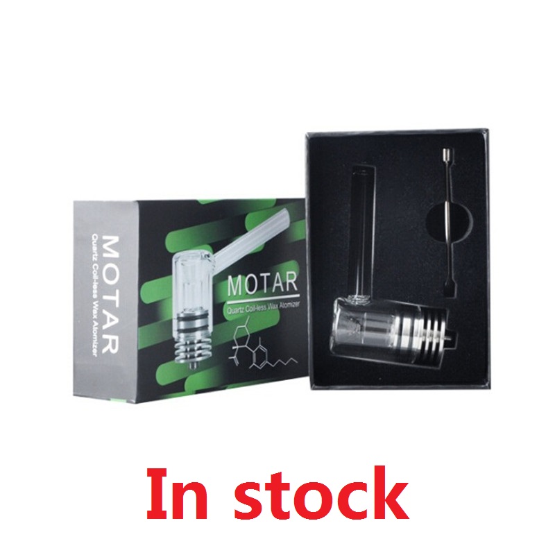 

Longmada Motar Wax Tank Vaporizer 45W Max Support Concentrate Atomizer Glass Pipe Dabber 22mm Diameter for 510 Thread Box Mod Batt