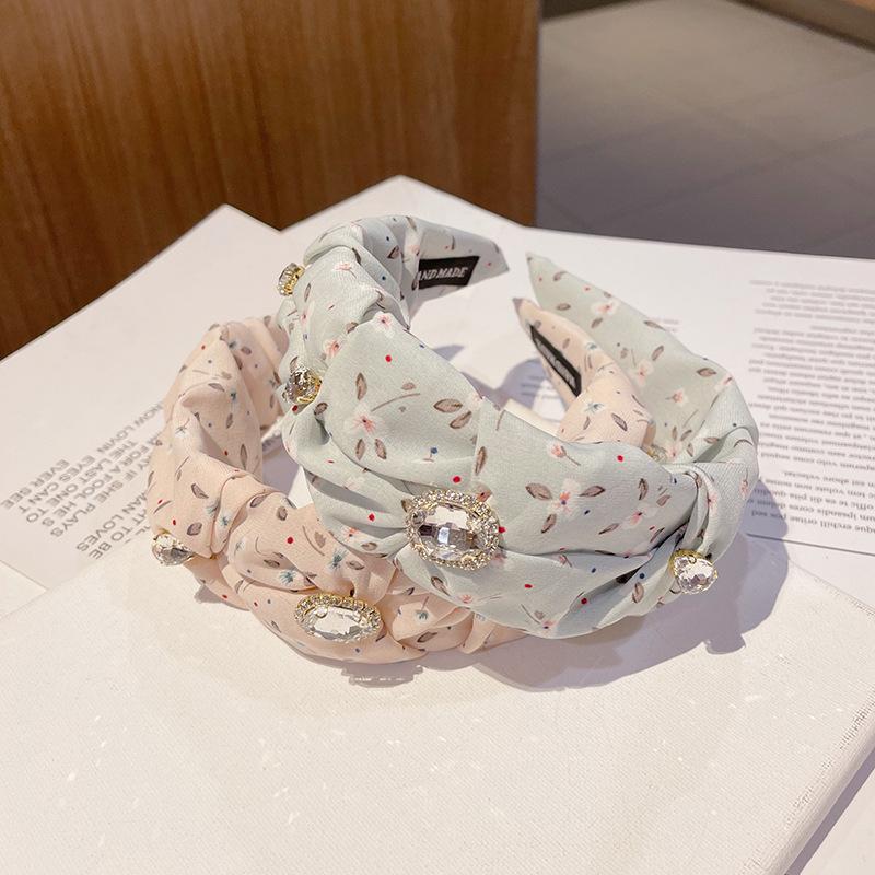 

Hair Accessories South Korea's Small Floral Ruffled Broadside Band Fashion Pressure Headband Retro Models Female
