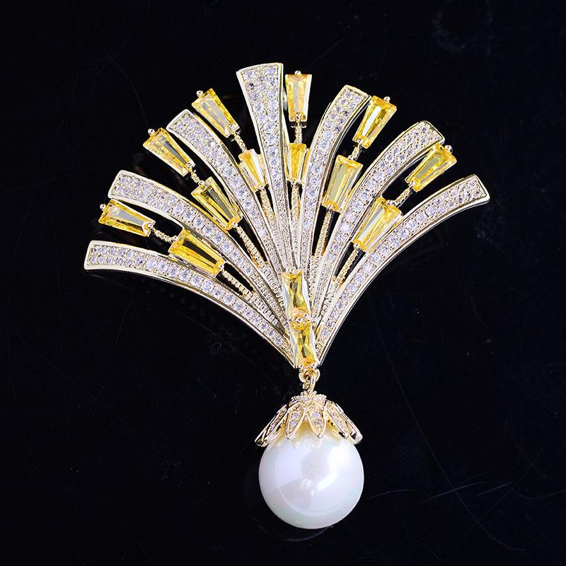 

Pins, Brooches Luxury Full Crystal For Women Fashion Clothes Accessories, High Quality Wedding Gift Broche Cubic Zirconia Jewelry