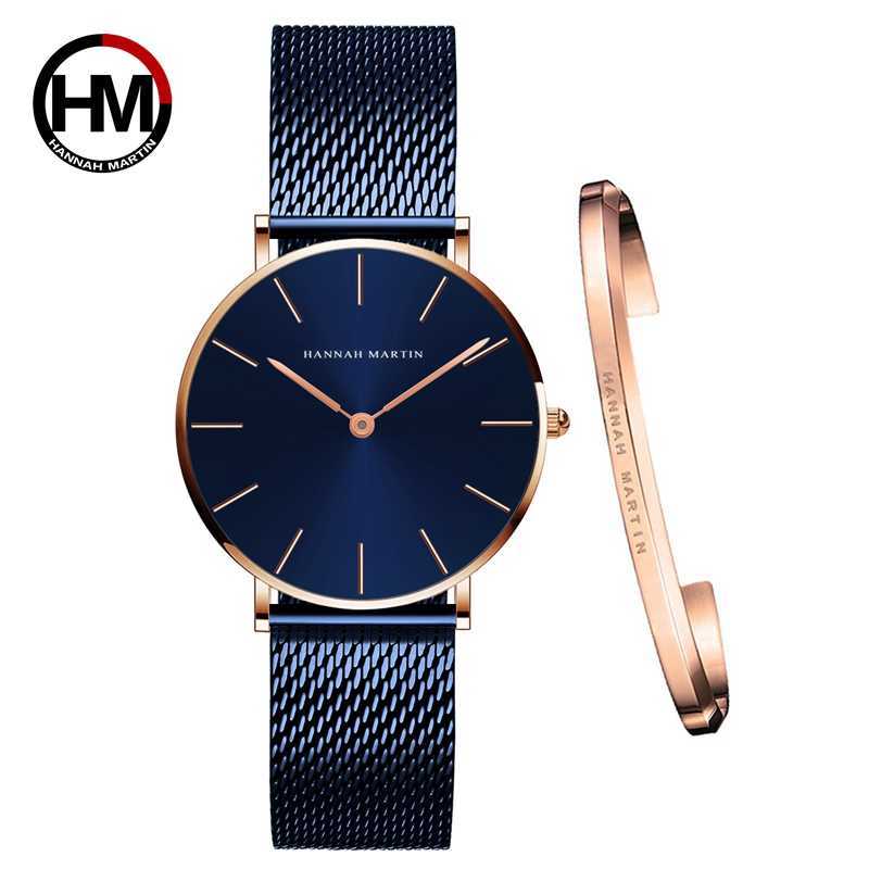 

Drop white Dial Watch Japan Quartz Simple Design Waterproof Rose Gold Stainless Steel Mesh Band Lady Watches for Women 210616, Ch36-wfh2-sza