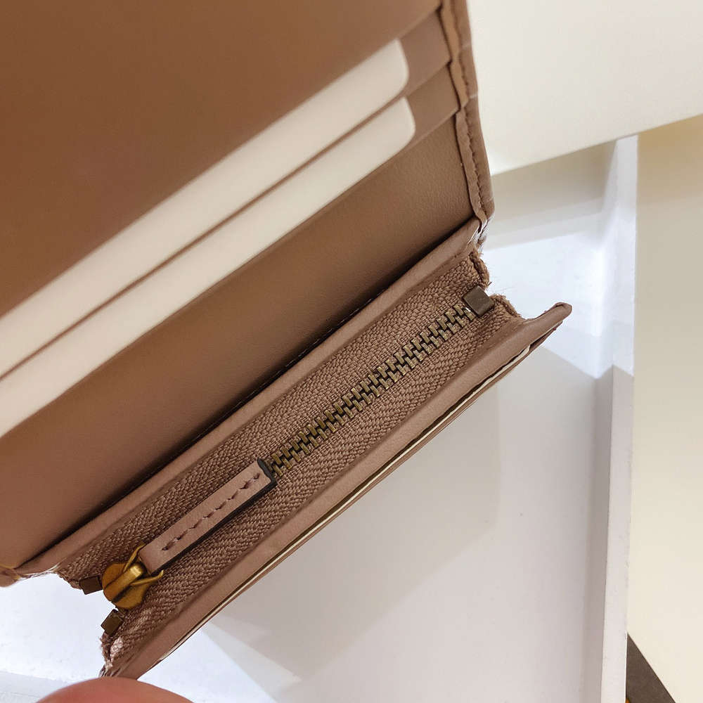 

5A+ Luxury Ladies wallets nude real leather marmont short money clip zipper wallet credit card holder coin purse portafogli donna marca di lusso, Box