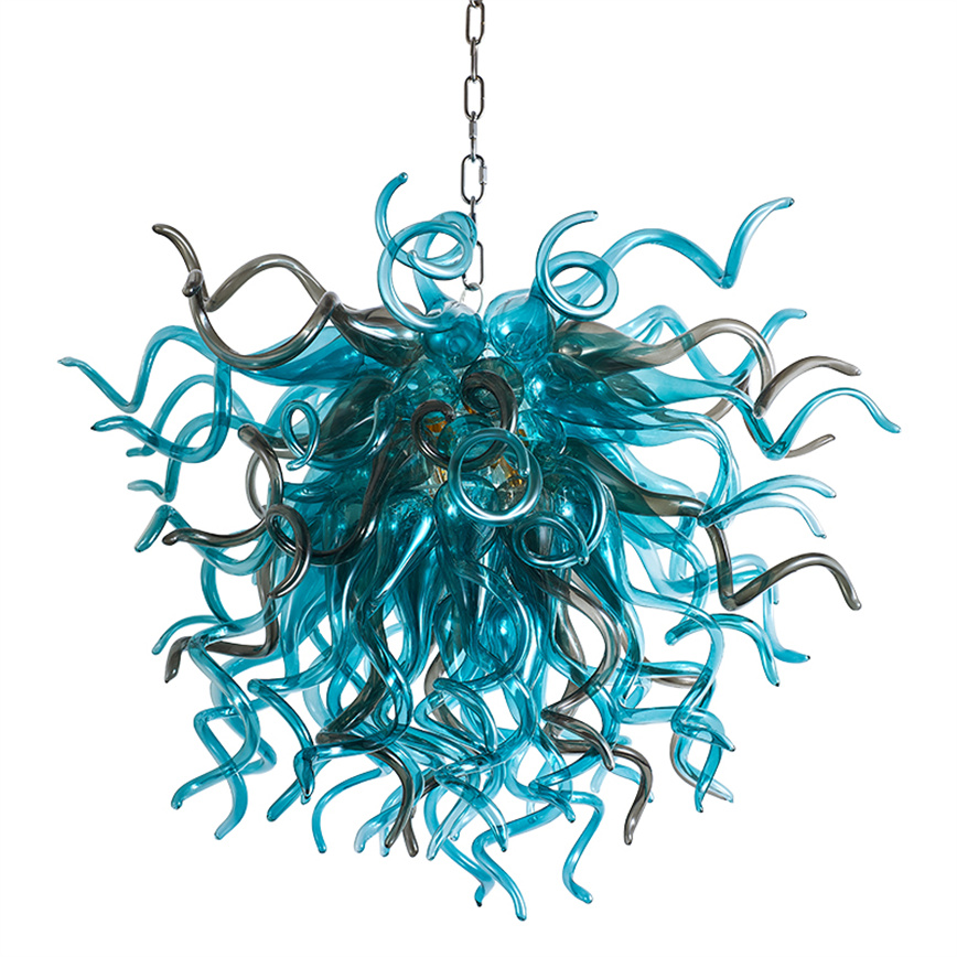 

Modern Lamps Home Decorative Chandeliers Lamp Indoor Decoration Led Light Source 32x28 inches Hand Blown Murano Glass Nordic Chandelier