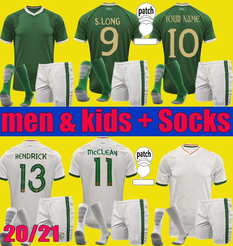 

2020 2021 Ireland national team Soccer Jersey 20 21 DUFFY McClean DOHERTY HENDRICK Football shirt uniforms Adult men sets kids socks kits, Black;yellow