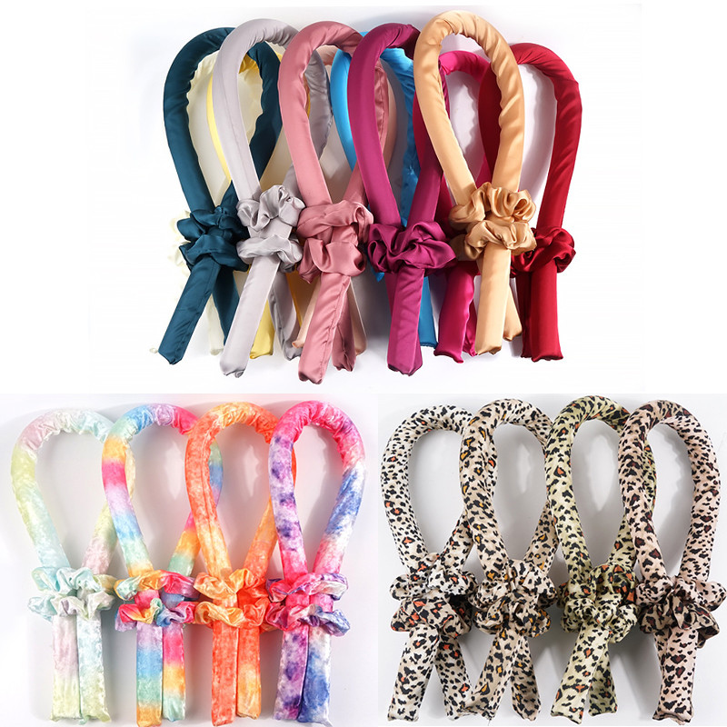 

Heatless Hair Curlers, No Heat Silk Curls Headband Part Favor Soft Foam Hairs Rollers, Curling Ribbon