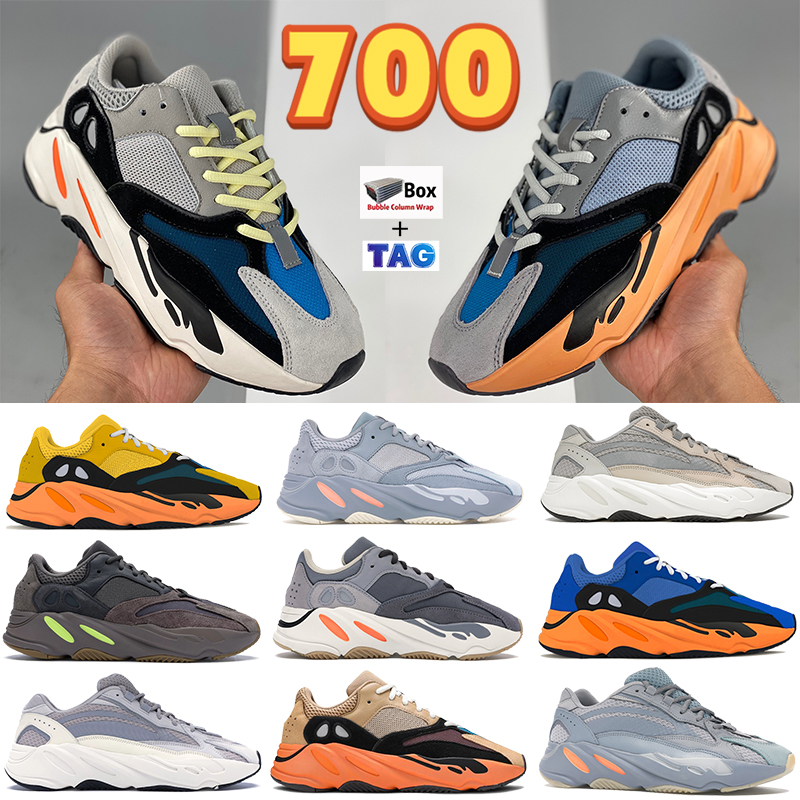 

2022 Runner 700 Running Shoes With Box OG Solid Grey Mauve V2 wash orange Cream Sun Bright Blue Reflective Men Sneakers Static Utility black Women Trainers, Bubble wrap packaging