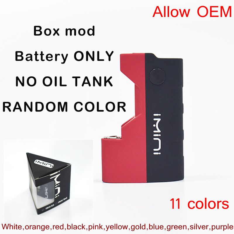 

IMINI Battery Box Mod Black Blister Vaping Cartridge packaging Preheating 500mah Batteries 510 Thread with USB charger Allow Customize