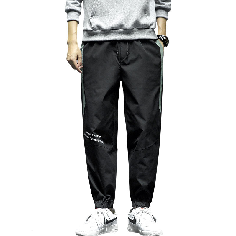 

2021 New Men's Joggers Leggings Man Black Comfortable Pant Casual Streetwear Loose Trouser Japanese Trendy Pants Polyester Mc7p