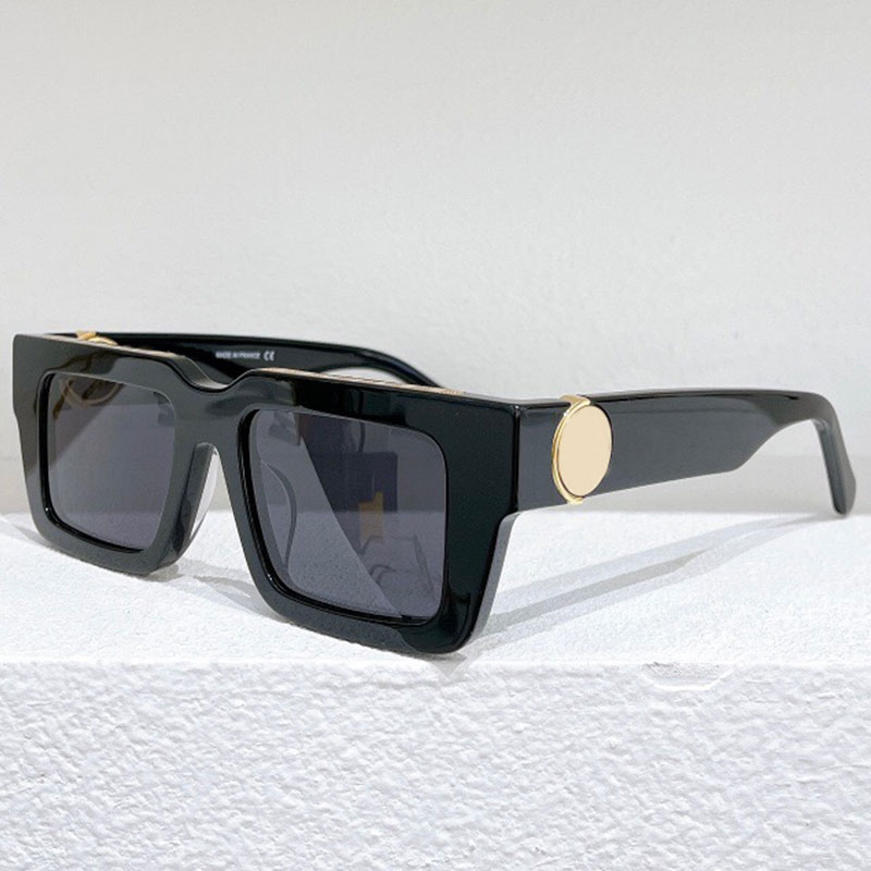 

Mens or womens square Sunglasses thick black frame Z1447E fashion trend catwalk eyeglasse outdoor driving glasses UV protection with original box