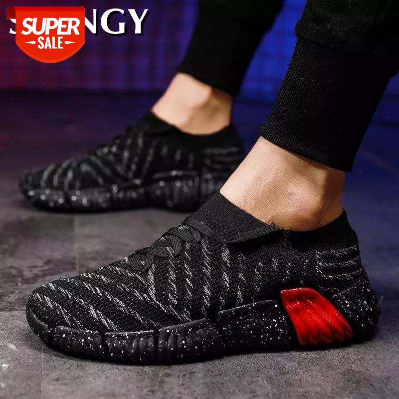 

New Couples Shoes Men Women 2020 Spring Walking Running Shoes Male Female Knit Breathable Outdoor Sneakers Casual Sport #To92