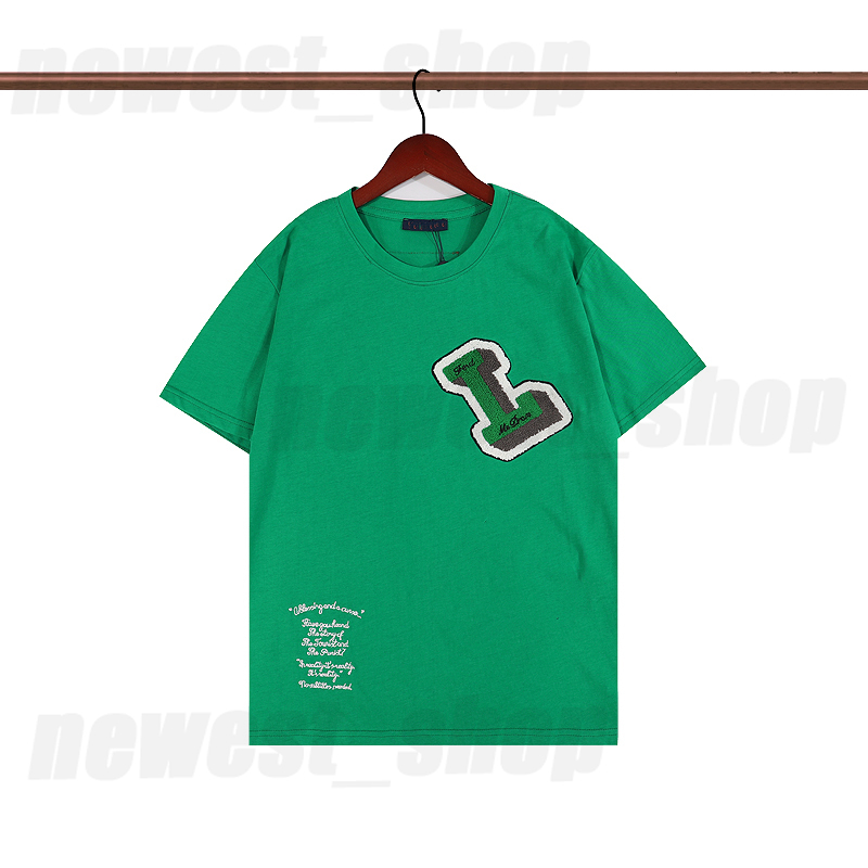 

2022 Summer paris Mens T-Shirts designer tee luxury flocking letter tshirt t shirt Classic fashion green womens short Sleeve casual cotton t-shirt tops, 9999