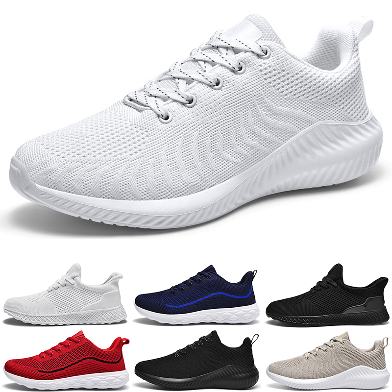 

men running shoes fashion triple white mesh sneakers breathable outdoor soft jogging walking tennis shoe chaussures de course sport, Color 6