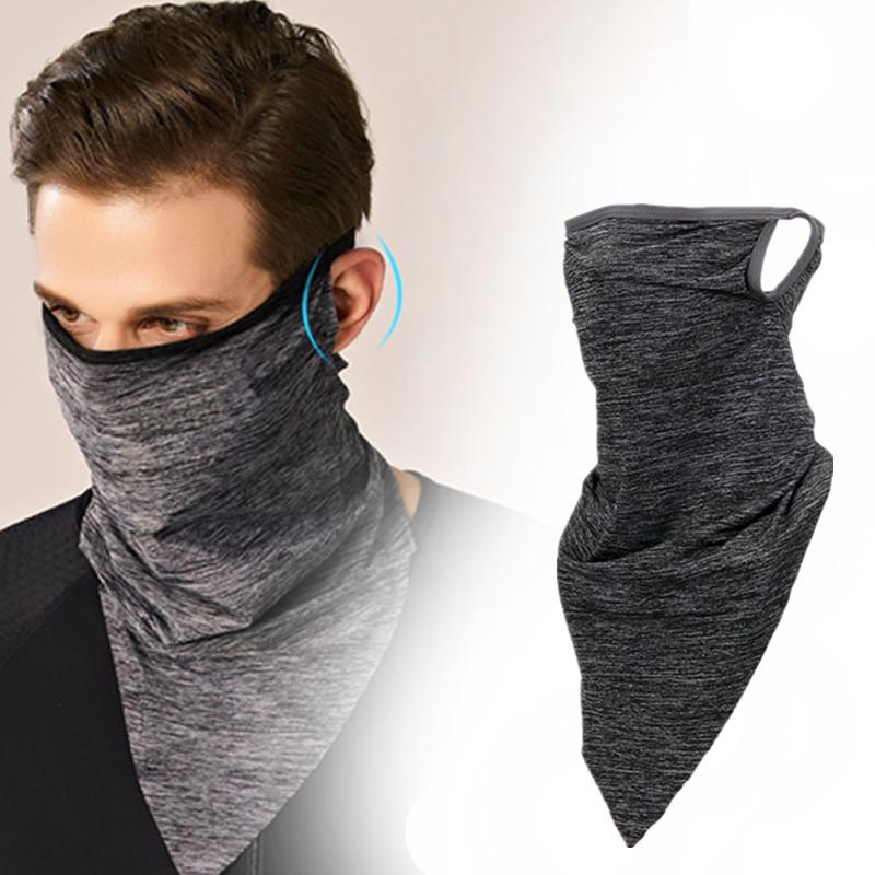 

Scarves Multifunction Summer Riding Magic Headscarf Outdoor Sports Windproof Silk Triangle Sunscreen Mask