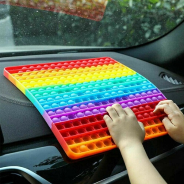 

Leisure Sports Games JUMBO SIZE POPIT BUBBLE FIDGET HAND TOY ADHD SILENT ROOM AUTISM SQUARE 30CM30CM