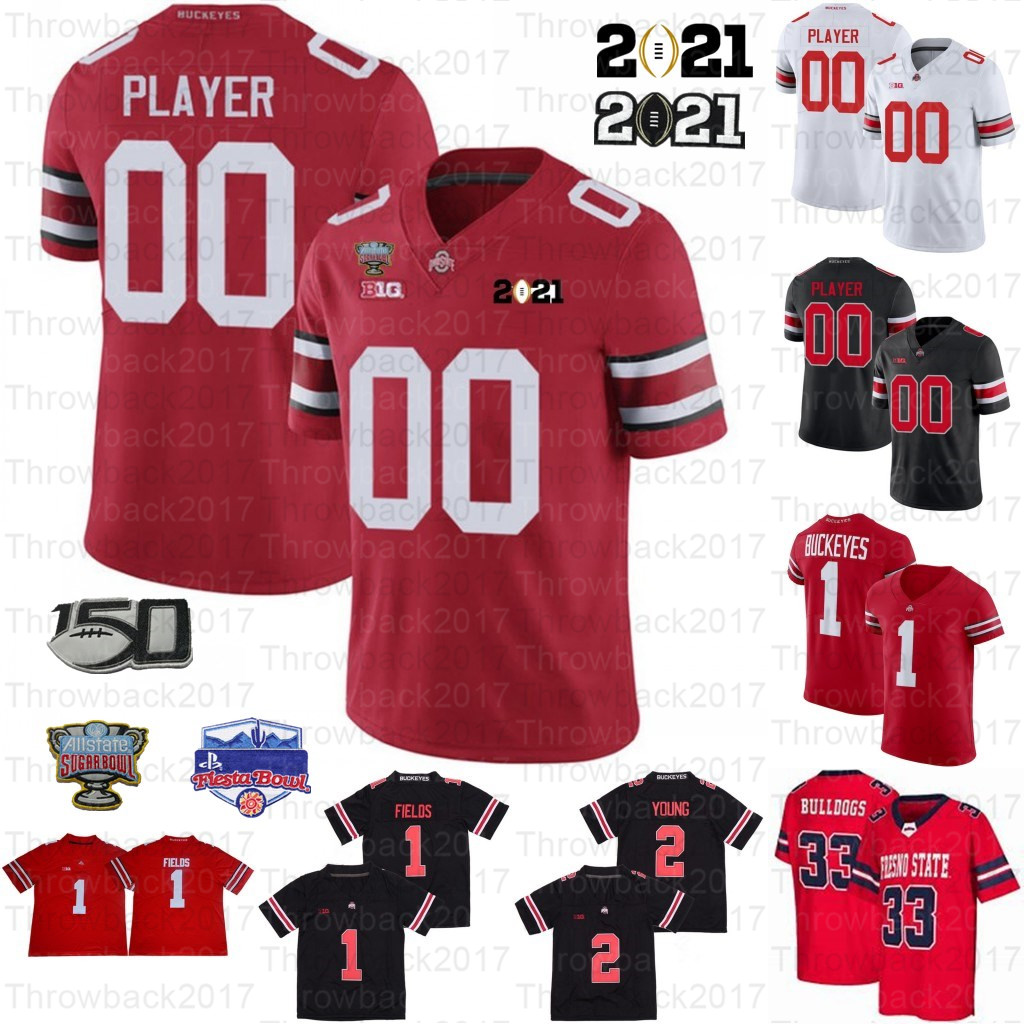 

2021 Ohio State Buckeyes Jersey Football Jersey High quality NCAA Football Jerseys Custom Men Youth Women Jersey Justin Fields, 1 black